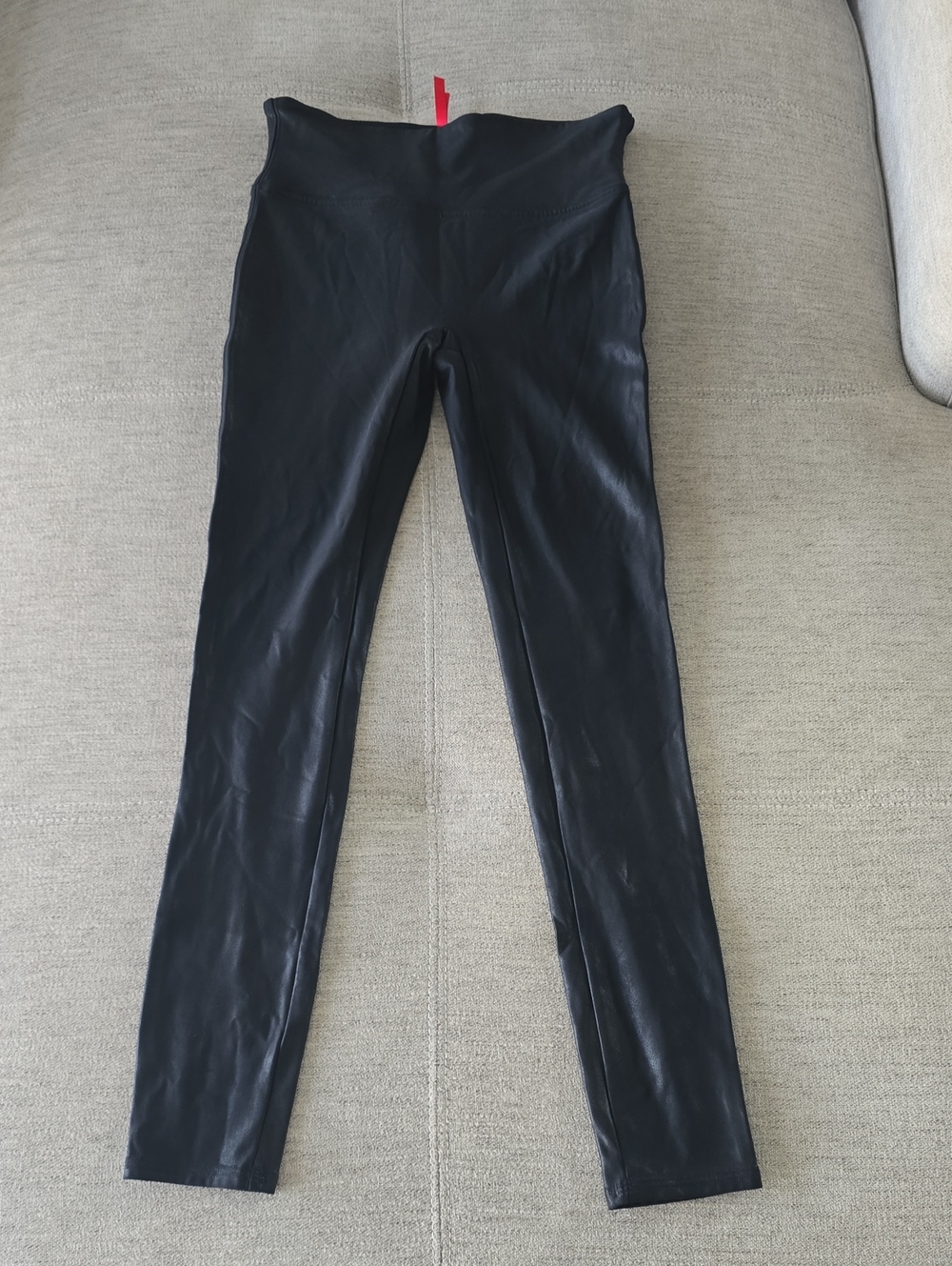 SPANX Black Leatherette Leggings